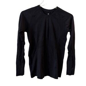 Spiritual Gangster Seamless Long Sleeve Athletic Top Black XS/S NWOT